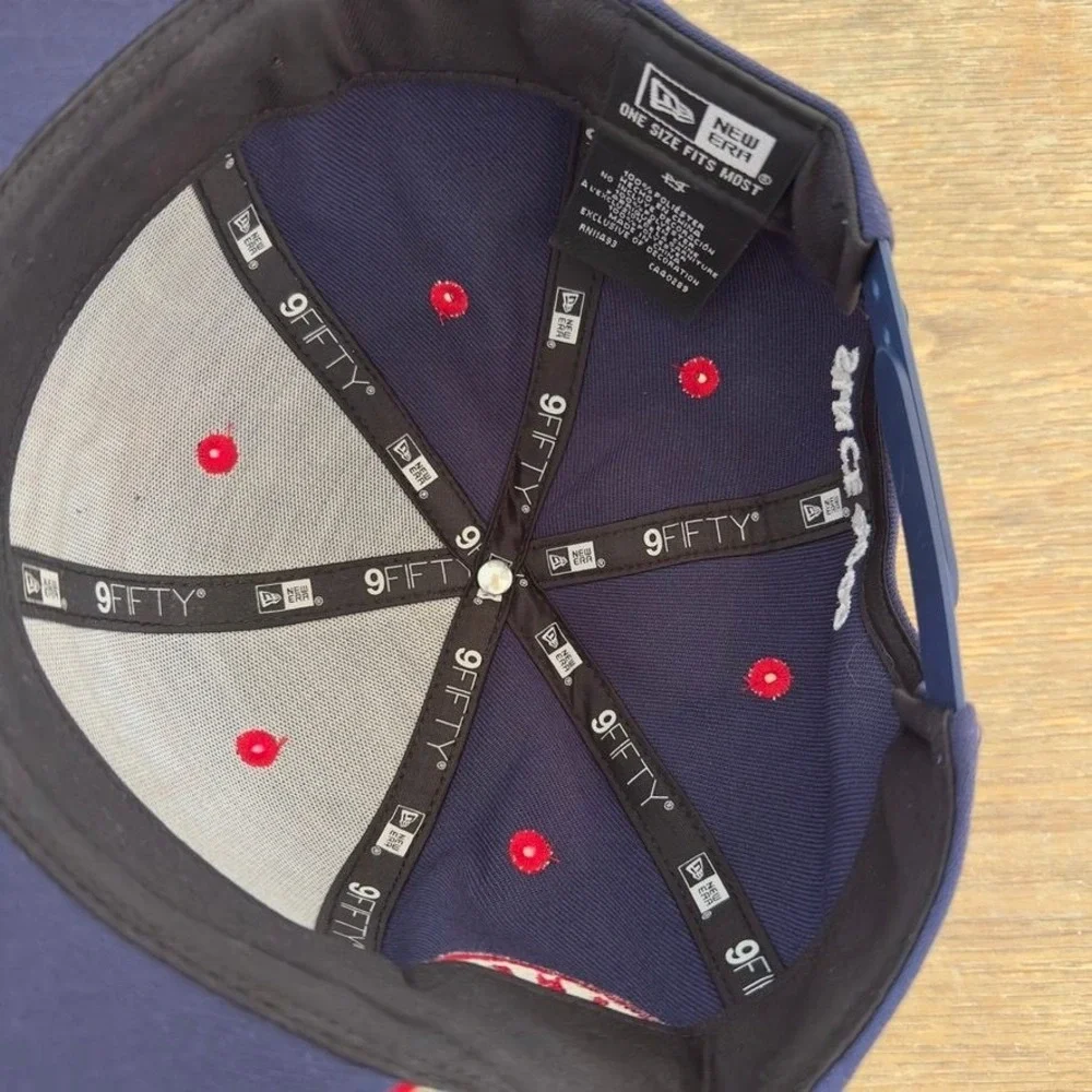NWOT Kimes Ranch New Era 9Fifty Snapback Hat USA Flag Patch LE24 Navy Red OSFM